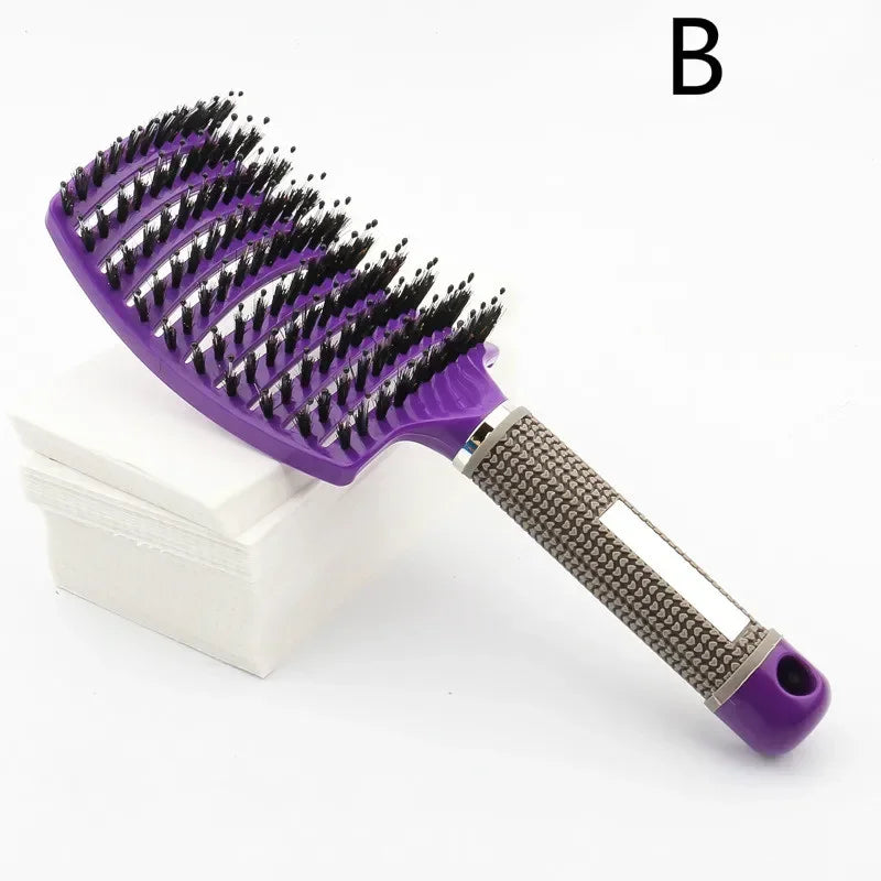 Double Dutch Detangler Brush - Purple Multi