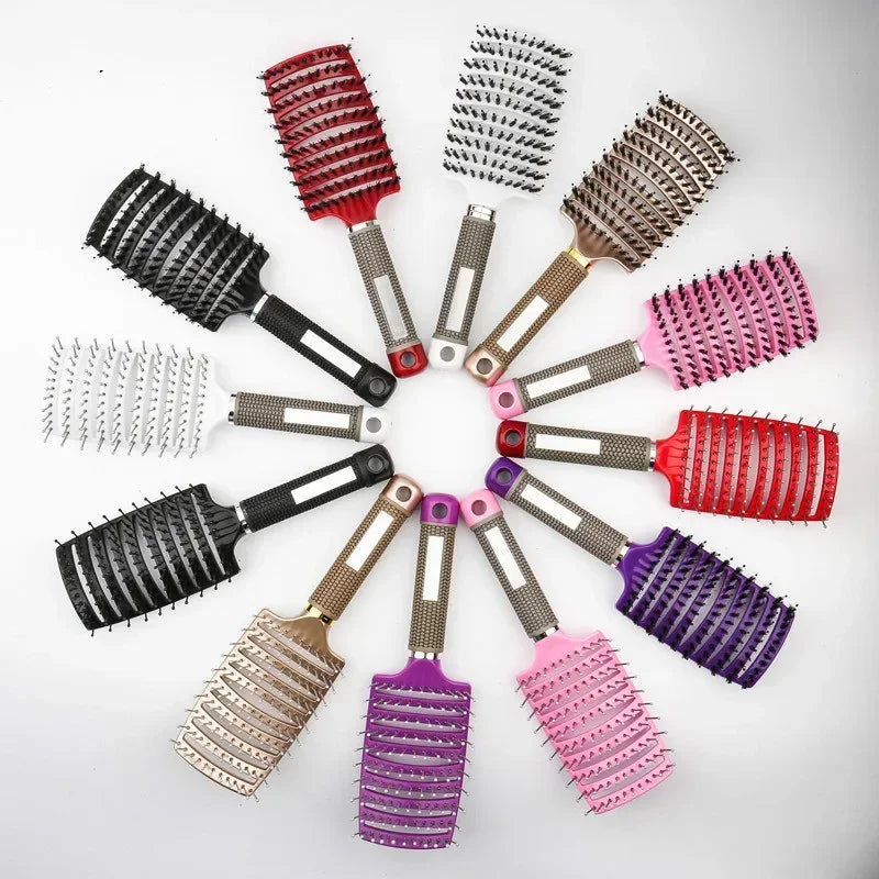 Double Dutch Detangler Brush - Purple Multi