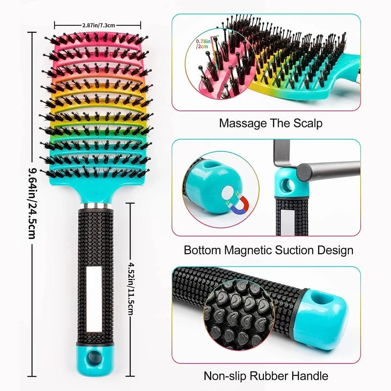 Double Dutch Detangler Brush - Multi Colored