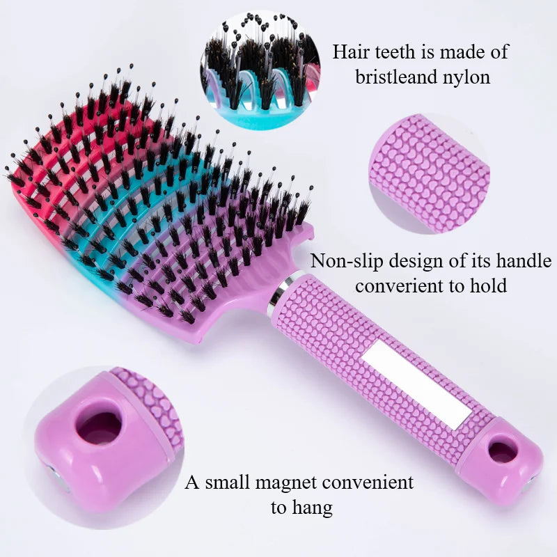 Double Dutch Detangler Brush - Purple Multi